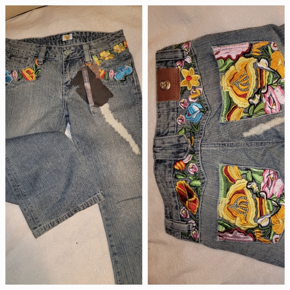 Antik Denim floral jeans size 30